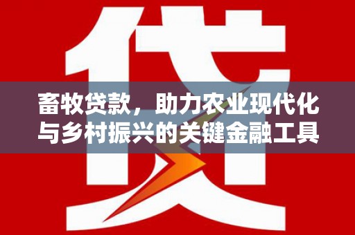 叶县畜牧贷款，助力农业现代化与乡村振兴的关键金融工具