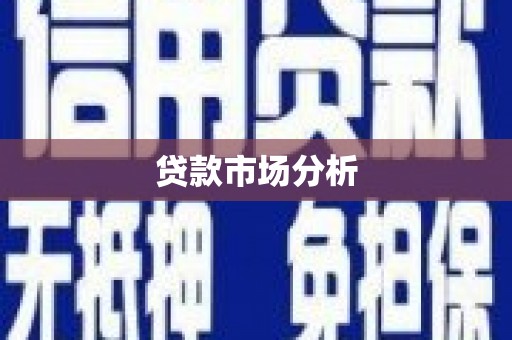叶县贷款市场分析