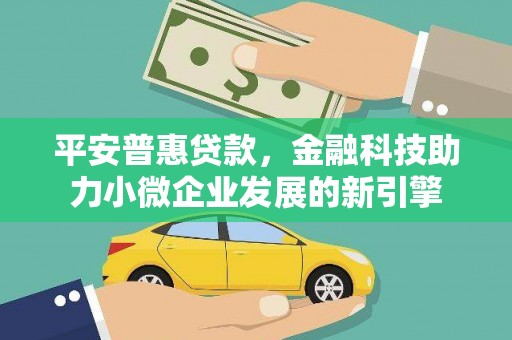 叶县平安普惠贷款，金融科技助力小微企业发展的新引擎