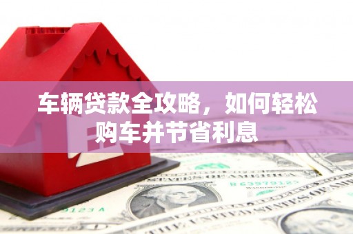 叶县车辆贷款全攻略，如何轻松购车并节省利息