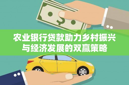 叶县农业银行贷款助力乡村振兴与经济发展的双赢策略