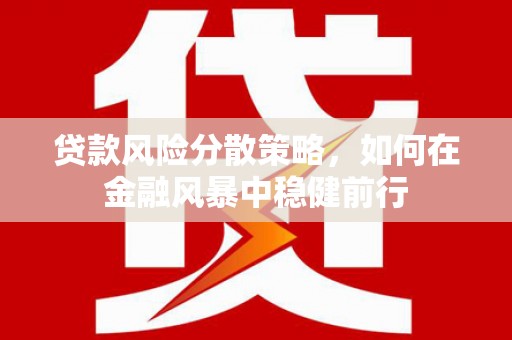 叶县贷款风险分散策略，如何在金融风暴中稳健前行