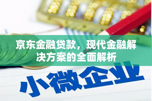 叶县京东金融贷款，现代金融解决方案的全面解析