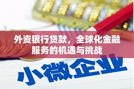 叶县外资银行贷款，全球化金融服务的机遇与挑战