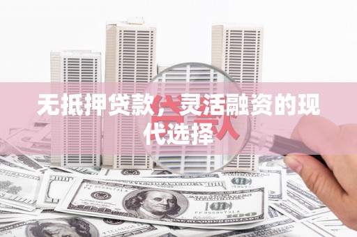叶县无抵押贷款，灵活融资的现代选择