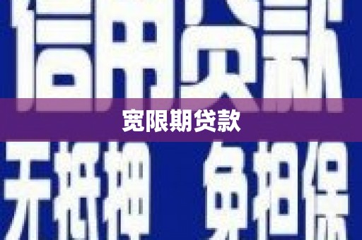 叶县宽限期贷款