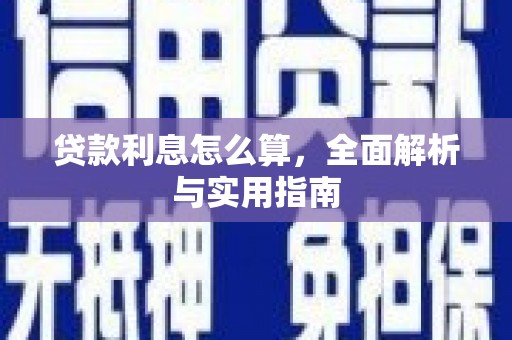 叶县贷款利息怎么算，全面解析与实用指南