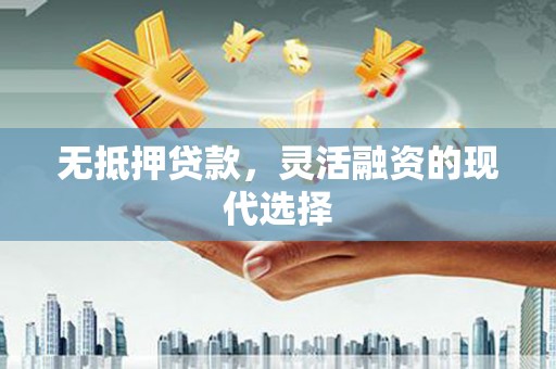 叶县无抵押贷款，灵活融资的现代选择