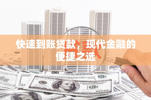 叶县快速到账贷款，现代金融的便捷之选