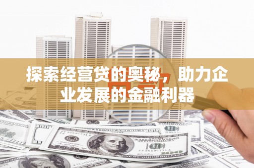 叶县探索经营贷的奥秘，助力企业发展的金融利器