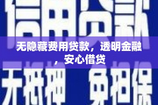 叶县无隐藏费用贷款，透明金融，安心借贷