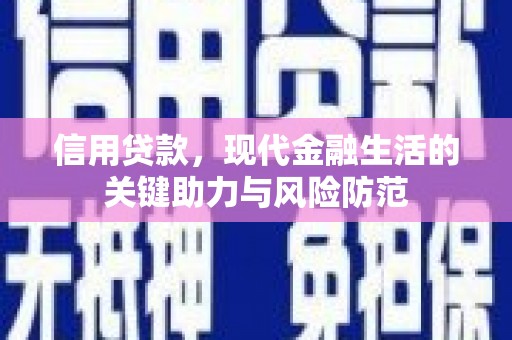 叶县信用贷款，现代金融生活的关键助力与风险防范
