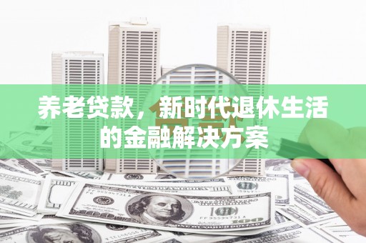 叶县养老贷款，新时代退休生活的金融解决方案