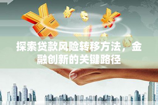 叶县探索贷款风险转移方法，金融创新的关键路径