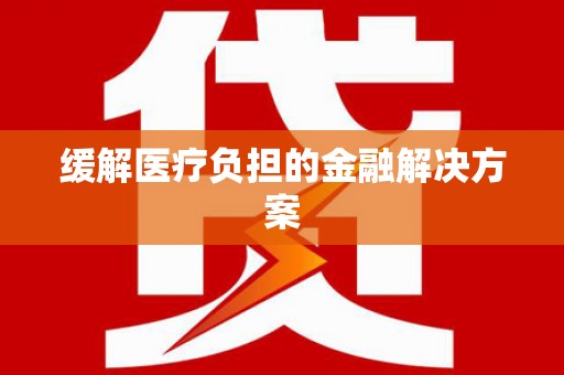 叶县缓解医疗负担的金融解决方案