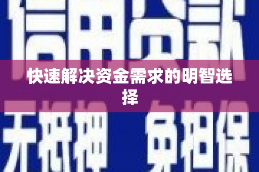 叶县快速解决资金需求的明智选择