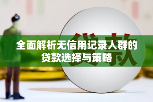 叶县全面解析无信用记录人群的贷款选择与策略