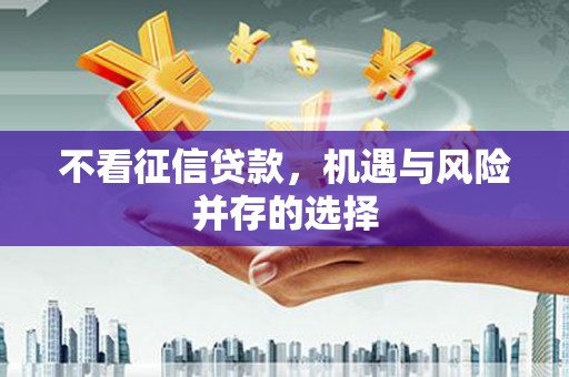叶县不看征信贷款，机遇与风险并存的选择