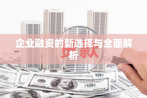 叶县企业融资的新选择与全面解析