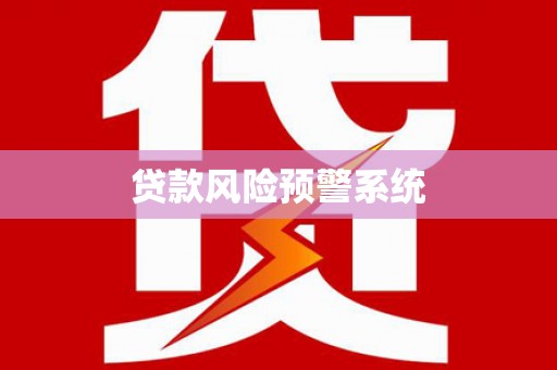 叶县贷款风险预警系统